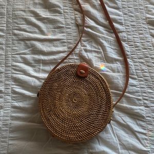 Woven circle bag